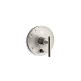 Kohler - Purist Rite-Temp valve trim with push-button diverter and lever handle - Vibrant Brushed Nickel