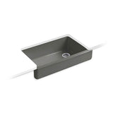 Kohler - Whitehaven 35-1/2'' undermount single-bowl farmhouse kitchen sink - Thunder Grey
