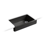 Kohler - Whitehaven 35-1/2'' undermount single-bowl farmhouse kitchen sink - Black