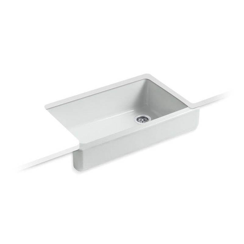 Kohler - Whitehaven 35-1/2'' undermount single-bowl farmhouse kitchen sink - Ice Grey
