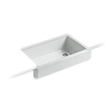 Kohler - Whitehaven 35-1/2'' undermount single-bowl farmhouse kitchen sink - Ice Grey