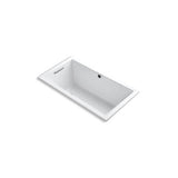Kohler - Underscore 60'' x 32'' drop-in Heated BubbleMassageE air bath - White