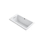 Kohler - Underscore 60'' x 32'' drop-in Heated BubbleMassageE air bath - White