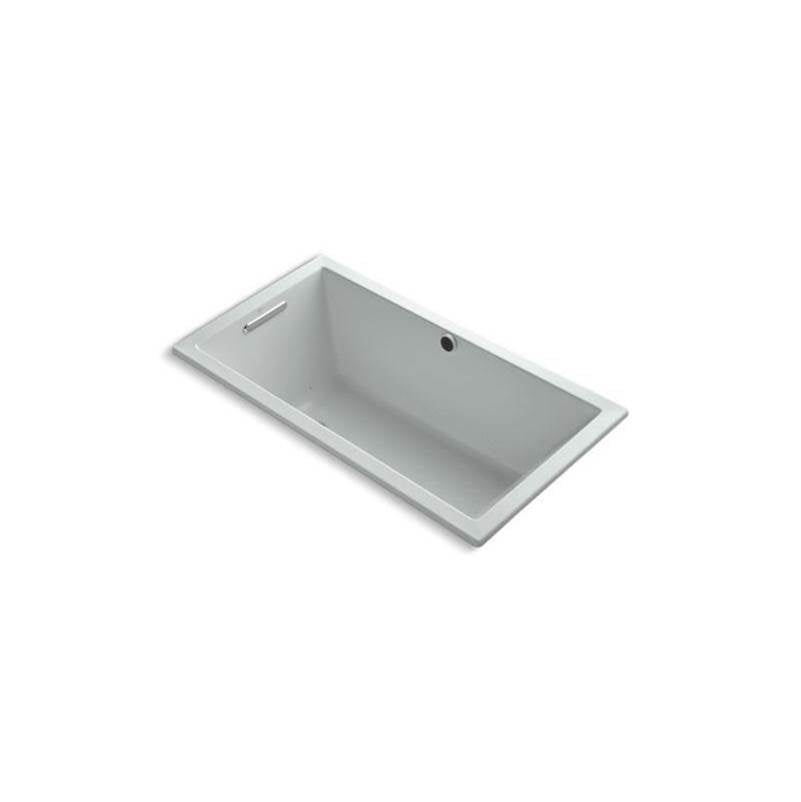 Kohler - Underscore 60'' x 32'' drop-in Heated BubbleMassageE air bath - Ice Grey