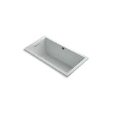 Kohler - Underscore 60'' x 32'' drop-in Heated BubbleMassageE air bath - Ice Grey