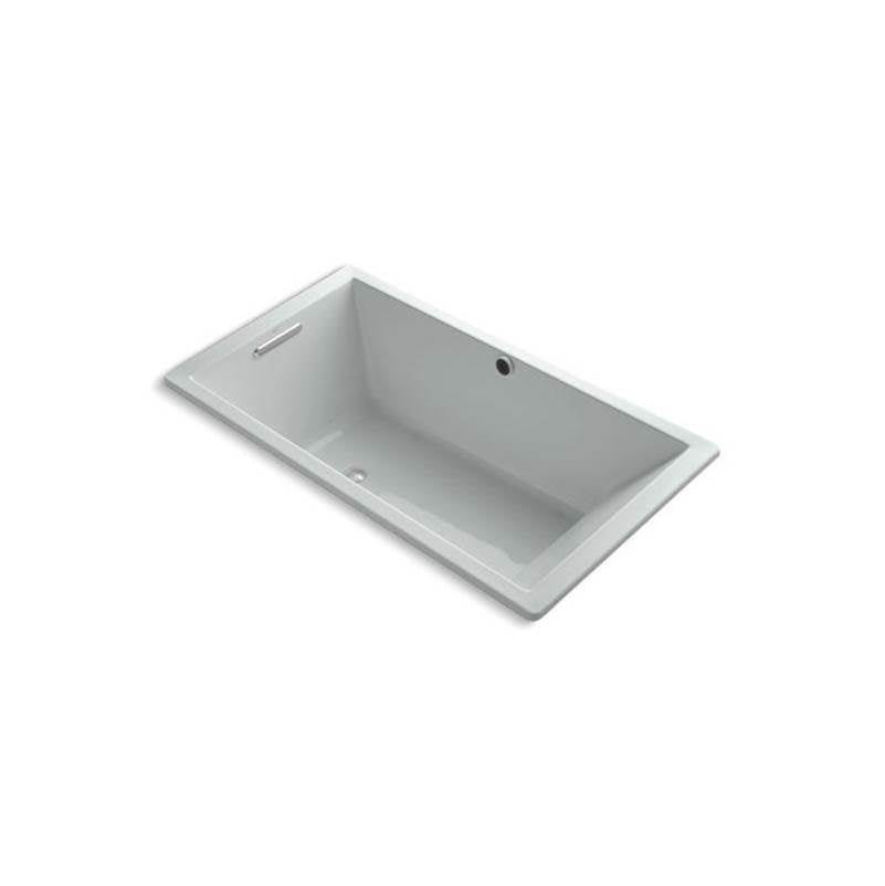 Kohler - Underscore 66'' x 36'' drop-in Heated BubbleMassageE air bath - Ice Grey