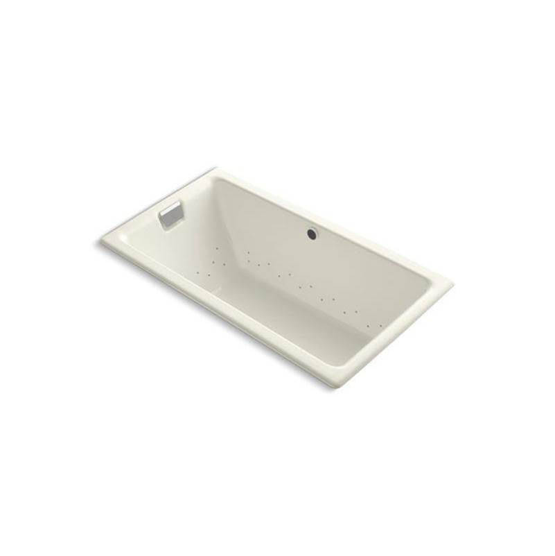 Kohler - Tea-for-Two 66'' x 36'' drop-in Heated BubbleMassageE air bath - Biscuit