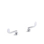 Kohler - Triton Wristblade lever handles for centerset base faucet - Polished Chrome