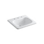 Kohler - Tahoe 21'' rectangular drop-in bathroom sink - White
