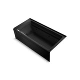 Kohler - Archer 72'' x 36'' alcove whirlpool bath, right drain - Black