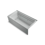 Kohler - Archer 72'' x 36'' alcove whirlpool bath, right drain - Ice Grey