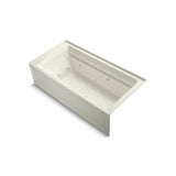 Kohler - Archer 72'' x 36'' alcove whirlpool bath, right drain - Biscuit