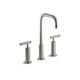 Kohler - Purist Widespread bathroom sink faucet with Lever handles, 1.2 gpm - Vibrant Brushed Nickel