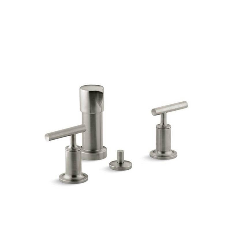 Kohler - Purist Vertical spray bidet faucet with lever handles - Vibrant Brushed Nickel