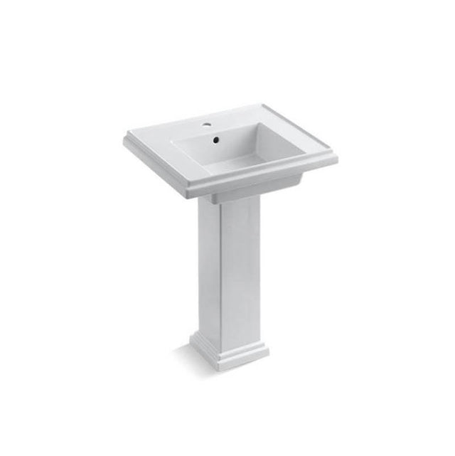 Kohler - Tresham 24'' square pedestal bathroom sink - White