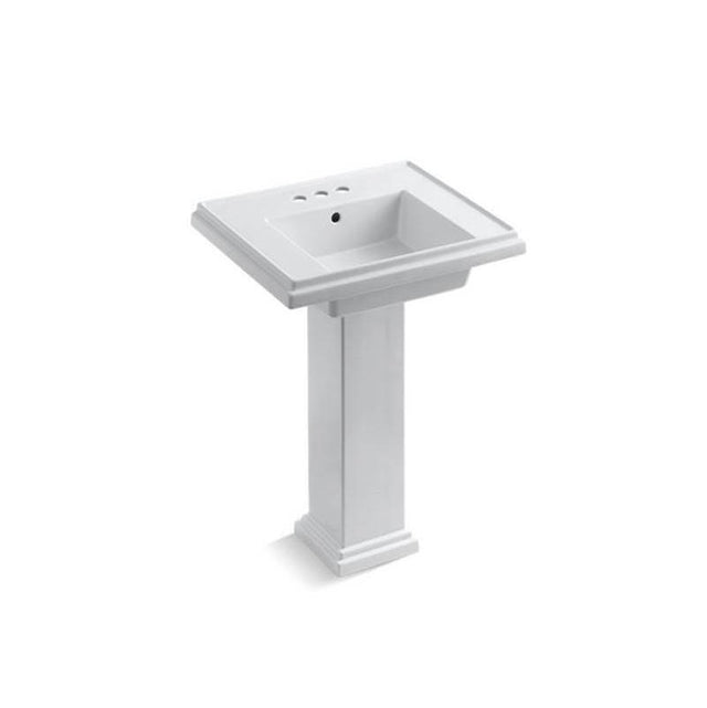 Kohler - Tresham 24'' square pedestal bathroom sink - White