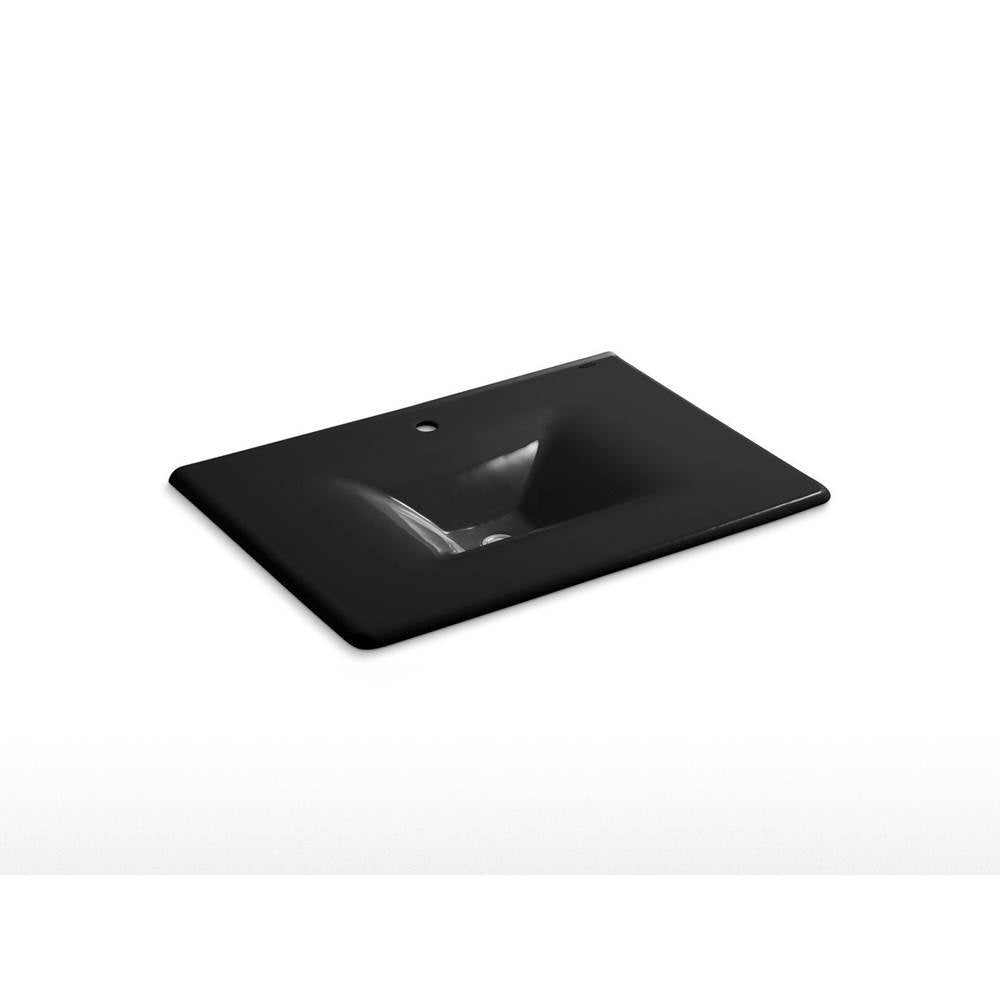 Kohler - Iron/Impressions 31'' Enameled cast iron vanity top with integrated rectangular sink - Black