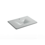 Kohler - Iron/Impressions 31'' Enameled cast iron vanity top with integrated rectangular sink - Ice Grey