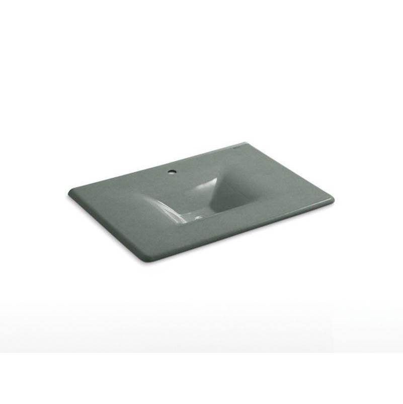 Kohler - Iron/Impressions 31'' Enameled cast iron vanity top with integrated rectangular sink - Basalt