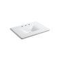 Kohler - Iron/Impressions 31'' Enameled cast iron vanity top with integrated rectangular sink - White