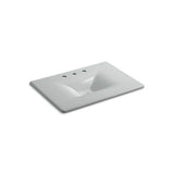 Kohler - Iron/Impressions 31'' Enameled cast iron vanity top with integrated rectangular sink - Ice Grey