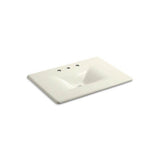 Kohler - Iron/Impressions 31'' Enameled cast iron vanity top with integrated rectangular sink - Biscuit