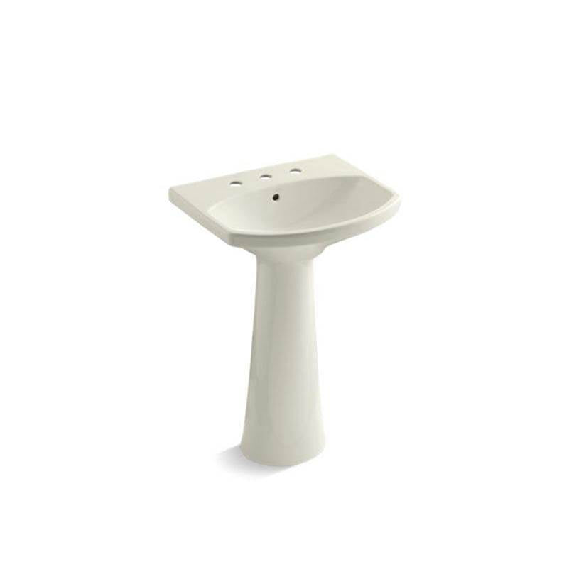 Kohler - Cimarron 22-3/4'' rectangular pedestal bathroom sink - Biscuit