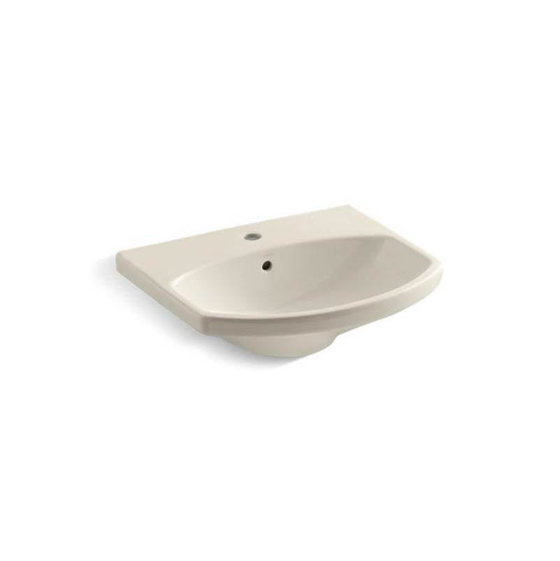 Kohler - Cimarron 22-3/4'' rectangular pedestal bathroom sink - Biscuit