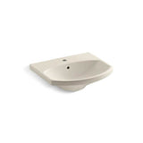 Kohler - Cimarron 22-3/4'' rectangular pedestal bathroom sink - Biscuit