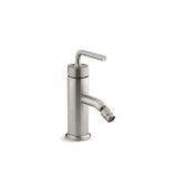 Kohler - Purist Horizontal swivel spray aerator bidet faucet with straight lever handle - Vibrant Brushed Nickel