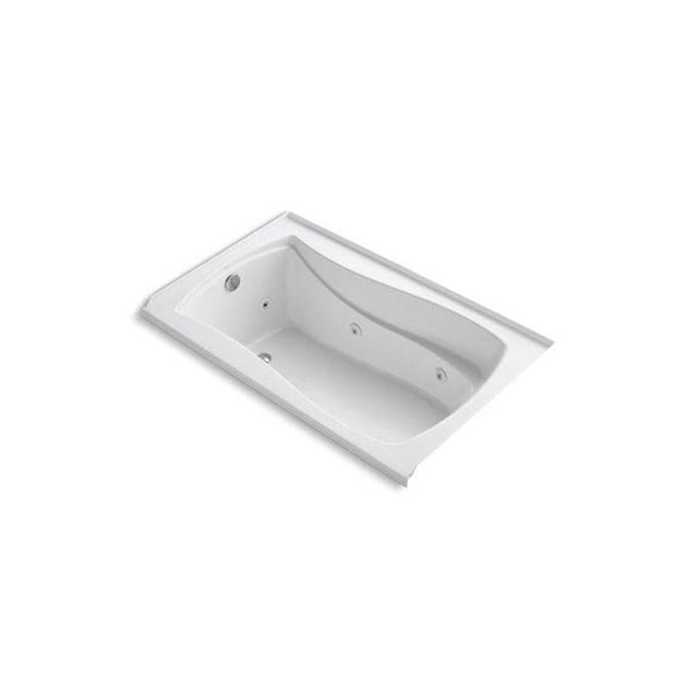 Kohler - Mariposa 60'' x 36'' alcove heated whirlpool, left drain and heater - White