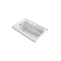 Kohler - Mariposa 60'' x 36'' alcove heated whirlpool, left drain and heater - White