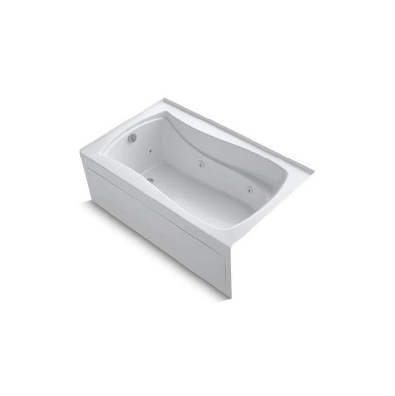 Kohler - Mariposa 60'' x 36'' alcove heated whirlpool, left drain - White