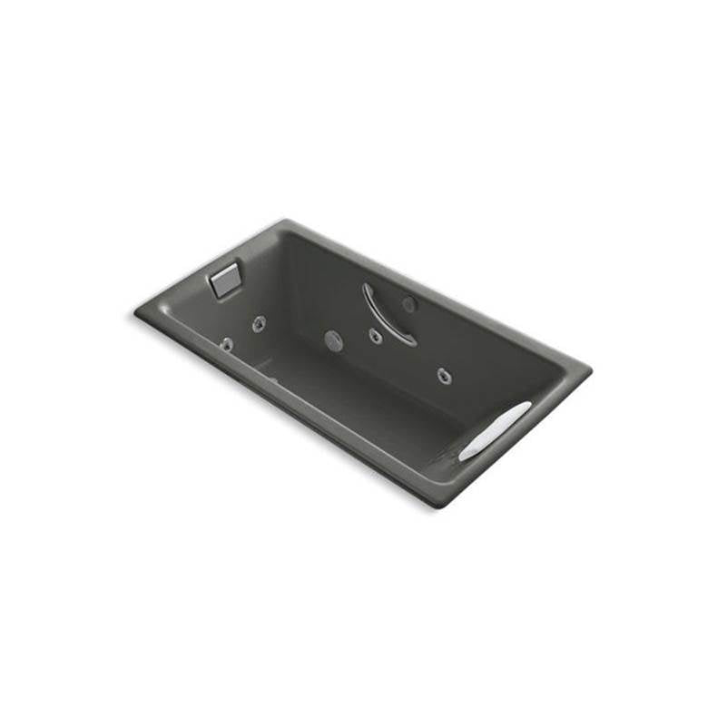 Kohler - Tea-for-Two 66'' x 36'' drop-in whirlpool bath - Thunder Grey