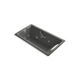 Kohler - Tea-for-Two 66'' x 36'' drop-in whirlpool bath - Thunder Grey