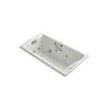 Kohler - Tea-for-Two 66'' x 36'' drop-in whirlpool bath - Dune