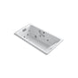 Kohler - Tea-for-Two 66'' x 36'' drop-in Effervescence whirlpool bath - White