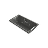 Kohler - Tea-for-Two 66'' x 36'' drop-in Effervescence whirlpool bath - Thunder Grey