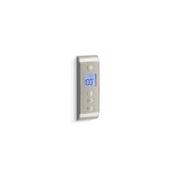 Kohler - DTV Prompt digital shower interface, portrait setting - Satin Nickel With Polished Nickel