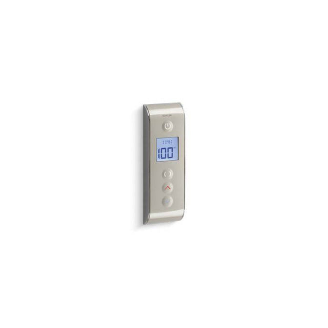 Kohler - DTV Prompt digital shower interface, portrait setting - Satin Nickel With Polished Nickel