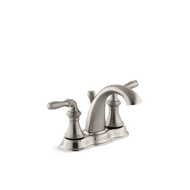 Kohler - Devonshire Centerset bathroom sink faucet, 1.2 gpm - Vibrant Brushed Nickel