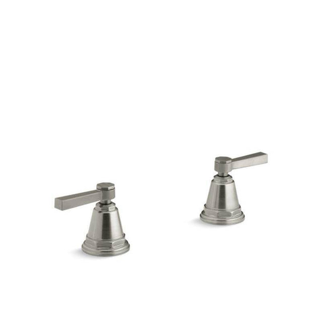Kohler - Pinstripe Pure Deck-mount bath faucet handle trim with Lever design - Vibrant Brushed Nickel