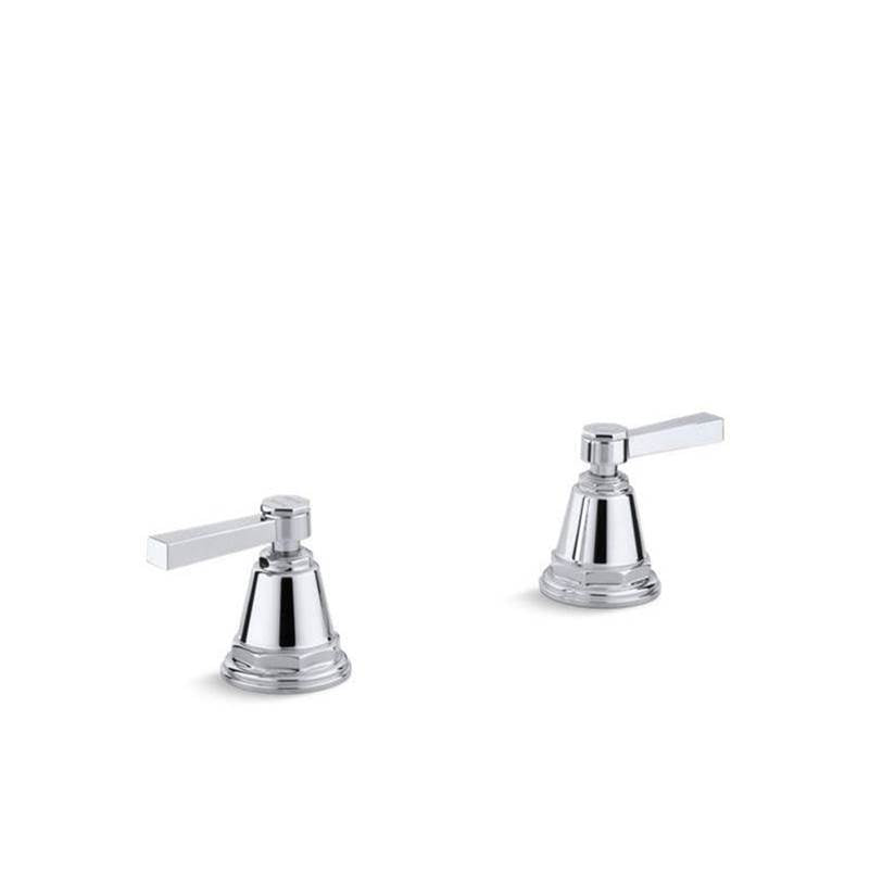 Kohler - Pinstripe Pure Deck-mount bath faucet handle trim with Lever design - Polished Chrome
