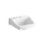 Kohler - ChesapeakeE 19-1/4'' x 17-1/4'' wall-mount/concealed arm carrier bathroom sink with single faucet hole - White