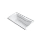 Kohler - Mariposa 66'' x 35-7/8'' alcove whirlpool bath with Bask heated surface, integral flange, and right-hand drain - White