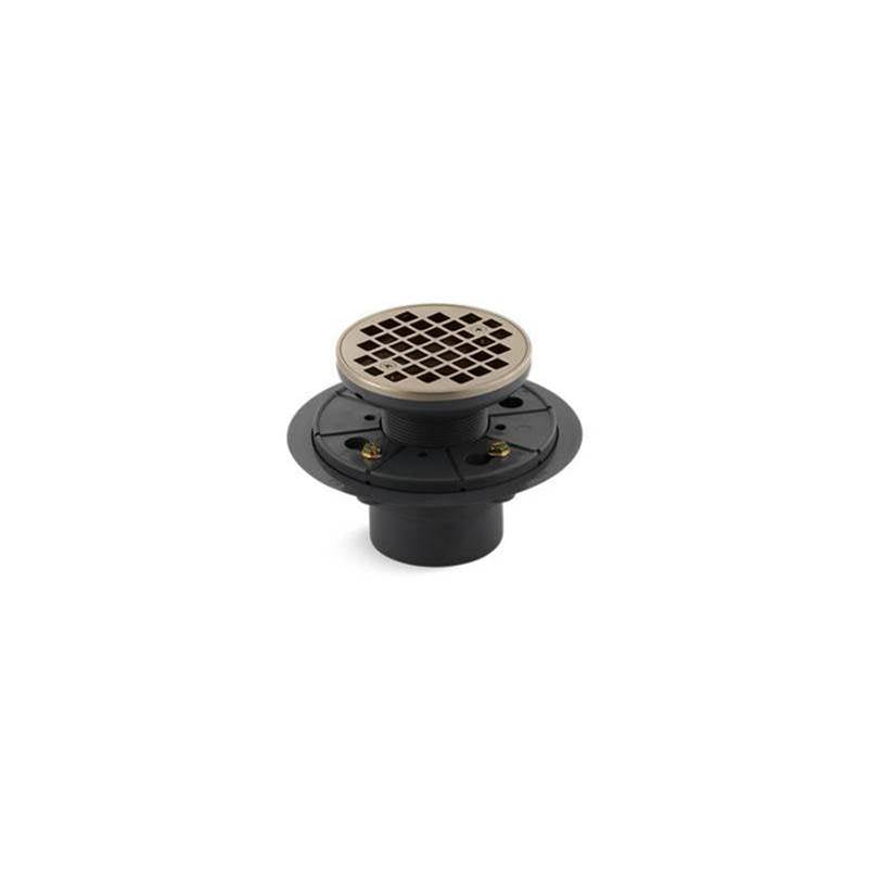 Kohler - Clearflo Round design tile-in shower drain - Vibrant Brushed Bronze
