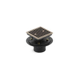 Kohler - Clearflo Square design tile-in shower drain - Vibrant Brushed Bronze