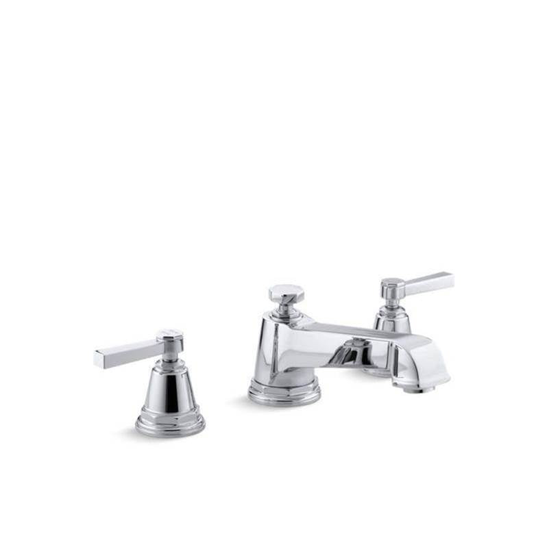 Kohler - Pinstripe Pure Deck-mount bath faucet trim - Polished Chrome