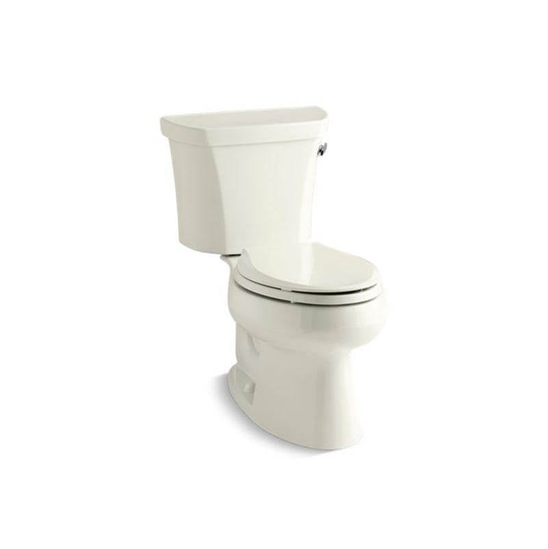 Kohler - Wellworth Two-piece elongated toilet, 1.28 gpf - Biscuit
