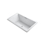 Kohler - Underscore 72'' x 42'' drop-in Heated BubbleMassageE air bath - White